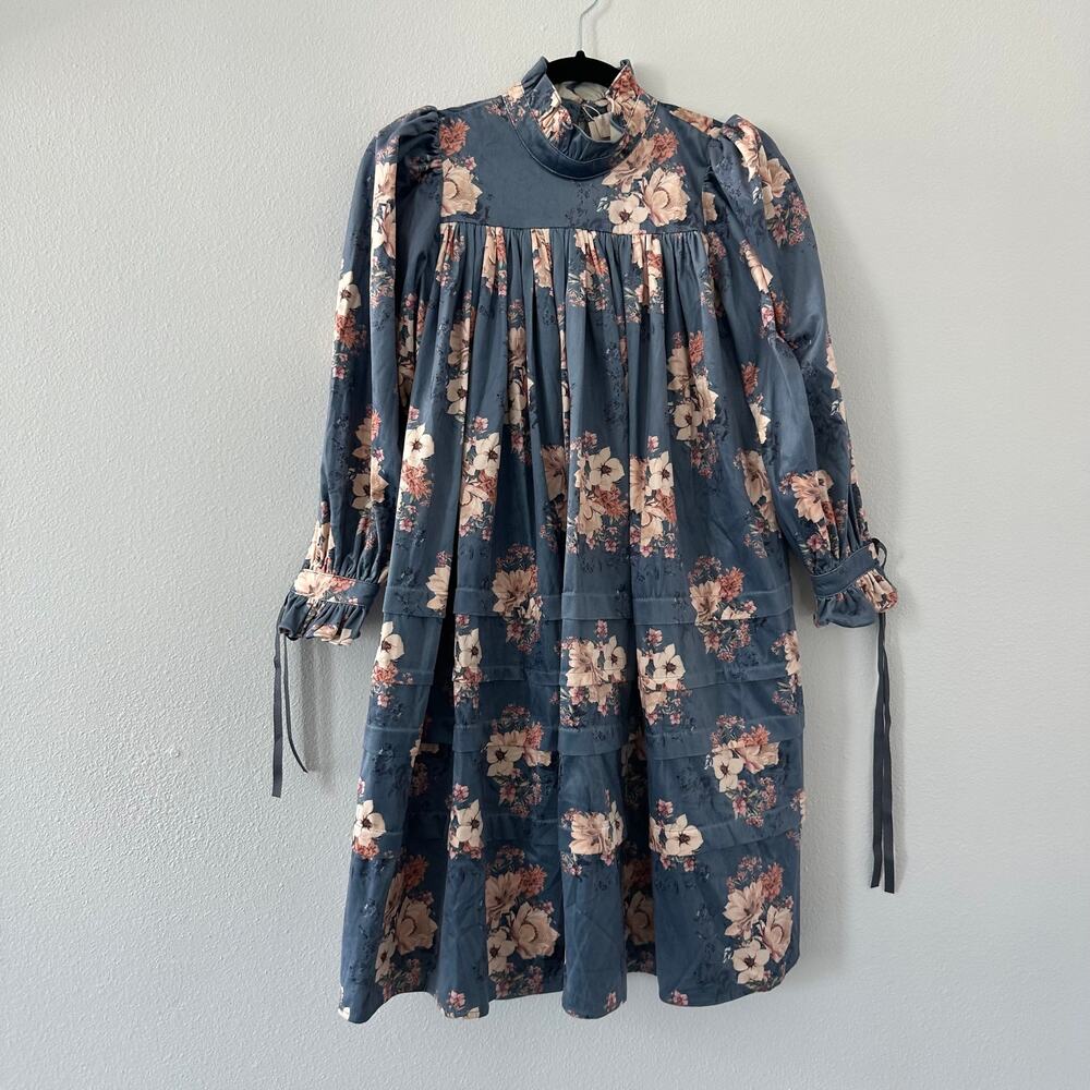 Petite Amalie Bouquet Printed Cord Dress 12 Y - Picture 3 of 8